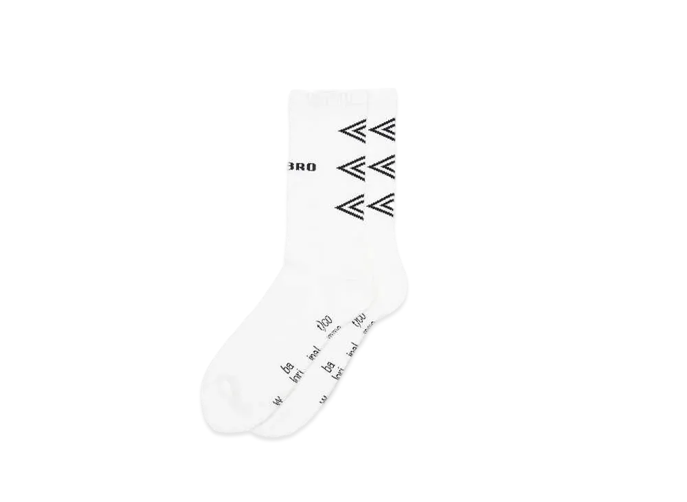 UMBRO x BAL JACQUARD SOCKS "WHITE"