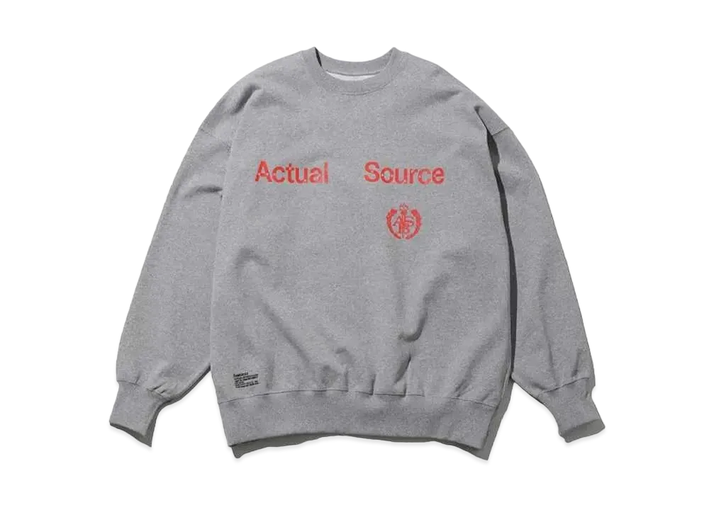 FreshService x Actual Source Light Oz Crew Neck SweatCollege "Navy"