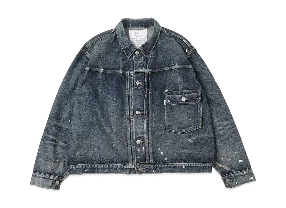 New Manual x KAPTAIN SUNSHINE Collaboration Denim T-Back Jacket "Indigo"