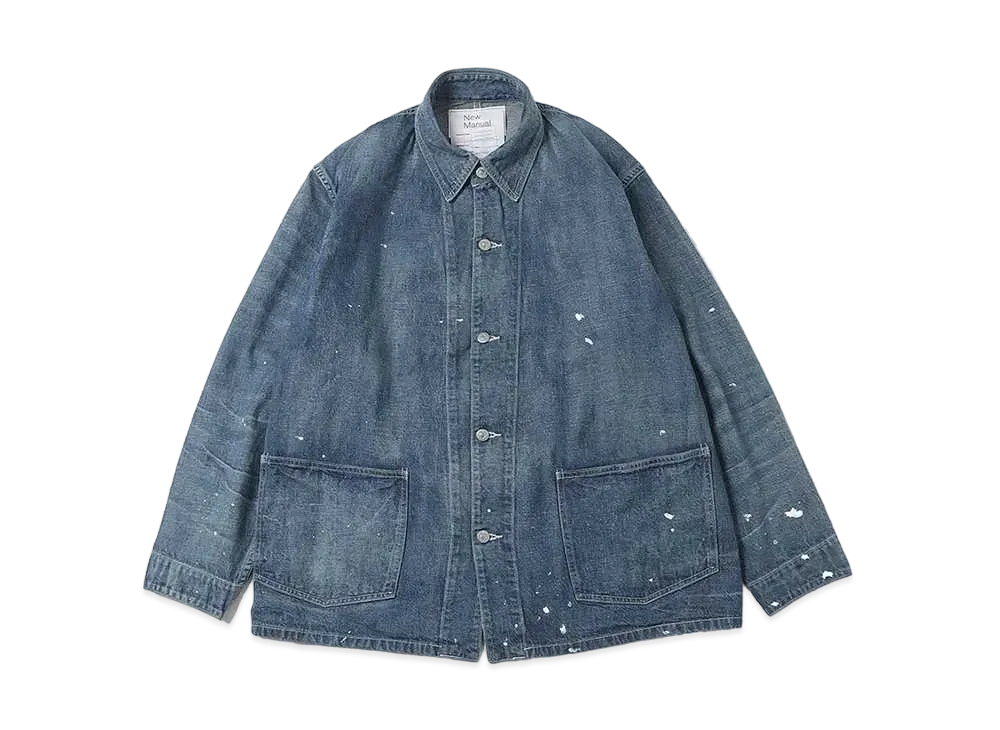 New Manual x KAPTAIN SUNSHINE Collaboration Denim Chore Jacket "Indigo"