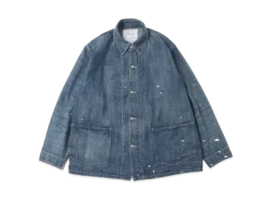 New Manual x KAPTAIN SUNSHINE Collaboration Denim Chore Jacket "Indigo"