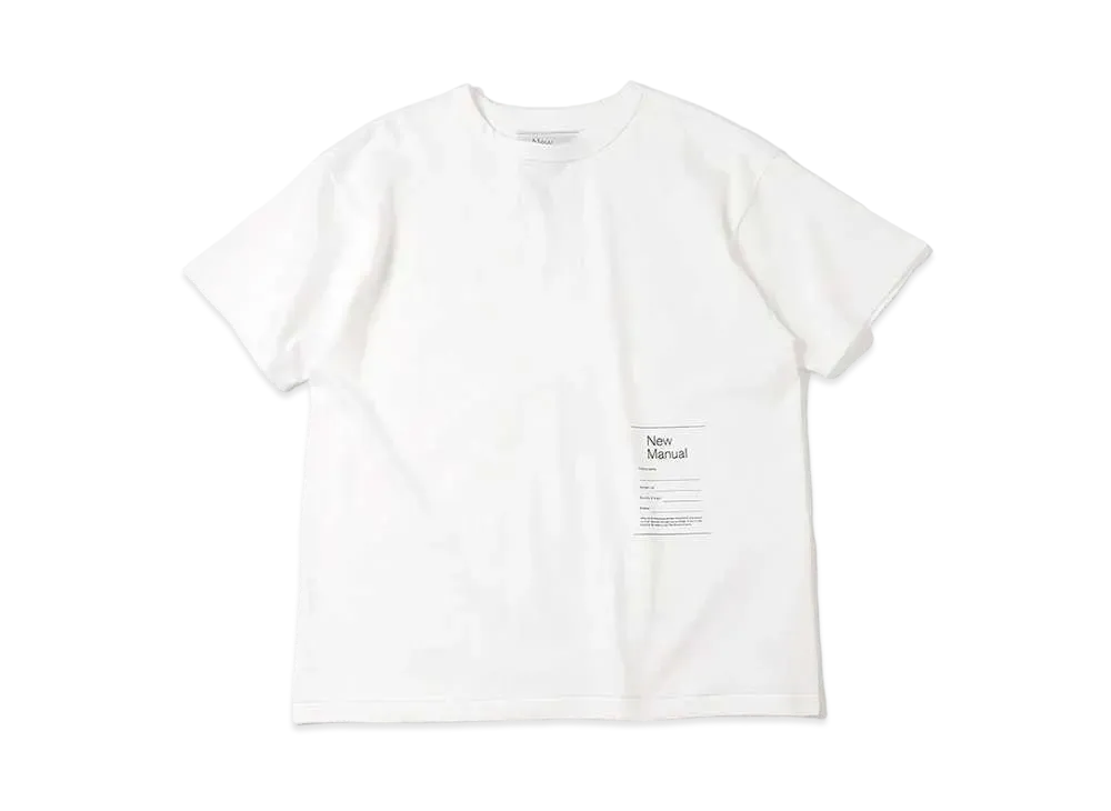 New Manual x KAPTAIN SUNSHINE Collaboration Crew Neck T-Shirts "White"