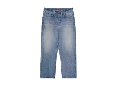 Supreme Distressed Loose Fit Selvedge Jean "Washed Indigo" (24FW)