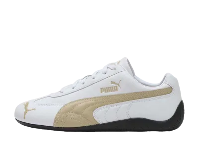 プーマ スピードキャット レザー "プーマホワイト/トーステッドアーモンド"