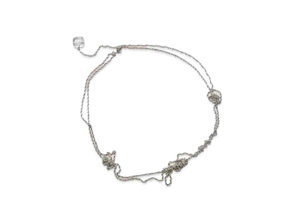 beautiful people Messy Necklace "Silver"
