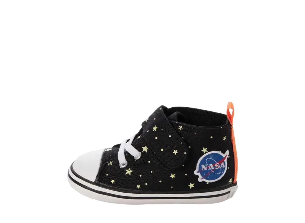 ナサ × コンバース TD ベビー オールスター N スペースパッチ V-1 "ブラック" (キッズ)