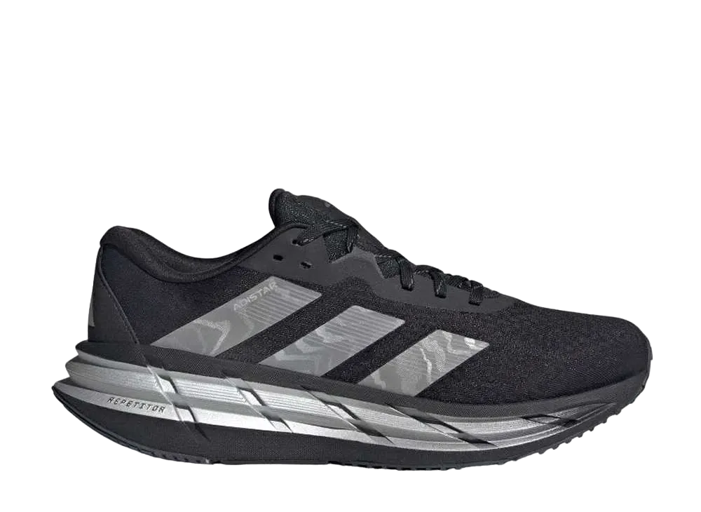 アディダス アディスター3 ランニング リフレクティブ "コアブラック/リフレクティブシルバー"