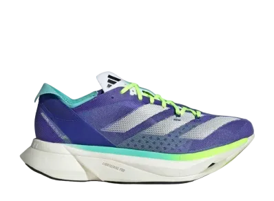 adidas Women's Adizero Adios Pro 3 "Cobalt Blue/Zero Metallic/Lucid Lemon"