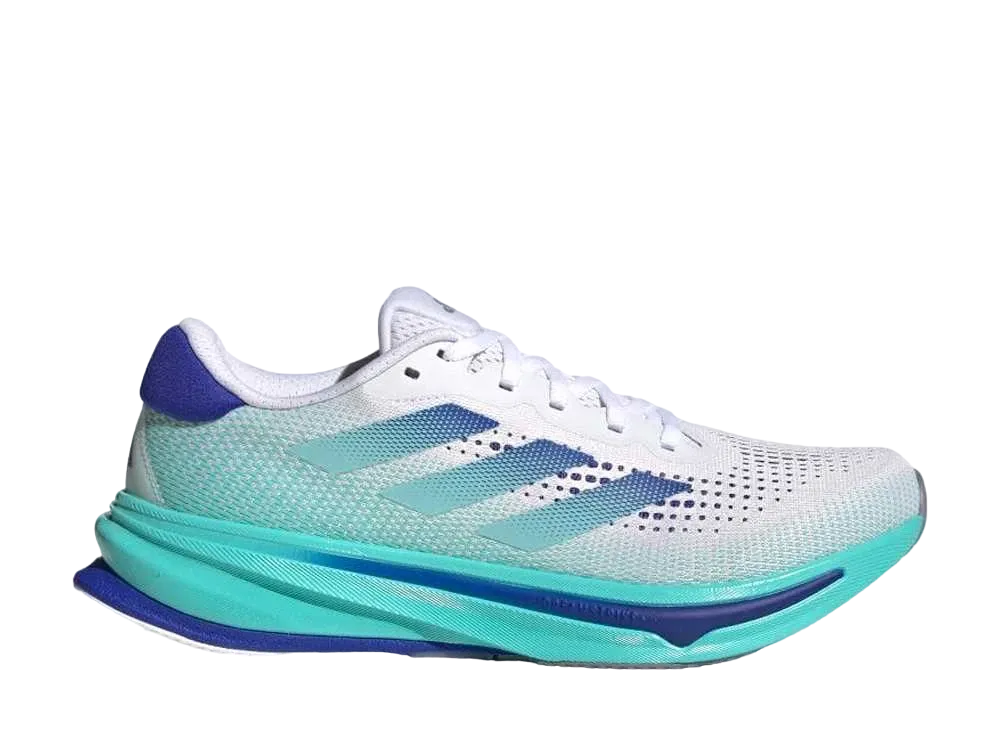 アディダス スーパーノヴァ ライズ ランニング "フットウェアホワイト/ルシッドブルー/フラッシュアクア"