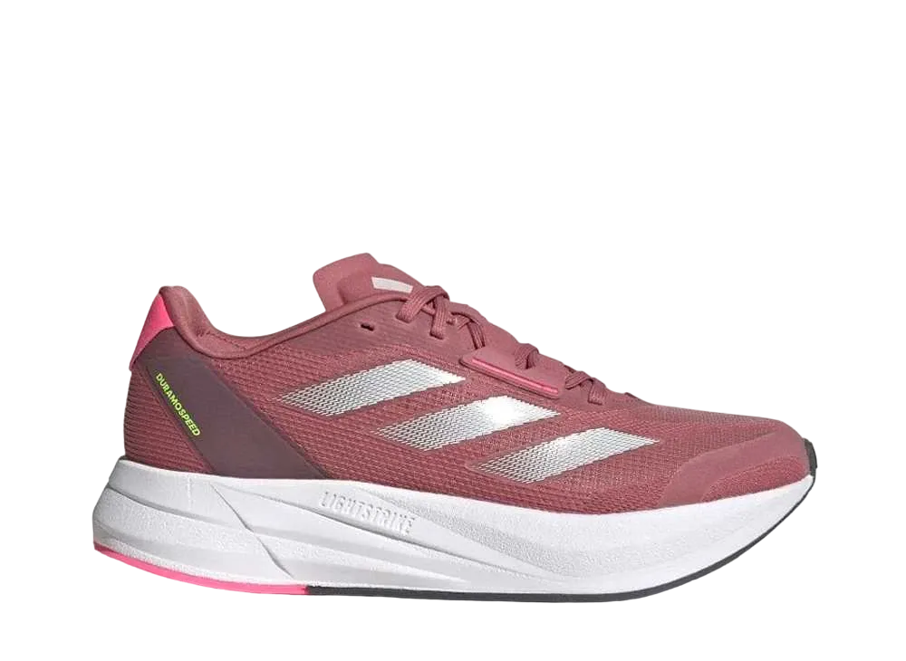 アディダス ウィメンズ アディゼロ デュラモ スピード W "プリラブドクリムゾン/ゼロメタリック/シャドウフィグ"
