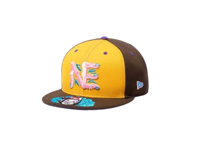 NEW ERA x Cookie! 59Fifty NE Logo "Walnut/Manila"