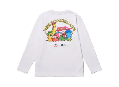 NEW ERA x Tabekko Animals Youth Long Sleeve Cotton T-shirt Tabekko Baseball Club "White"