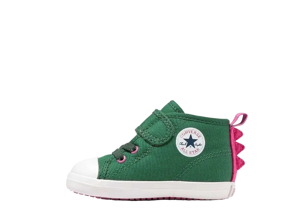 Converse TD Baby All Star N Dinosaur V-1 "Green/Pink"