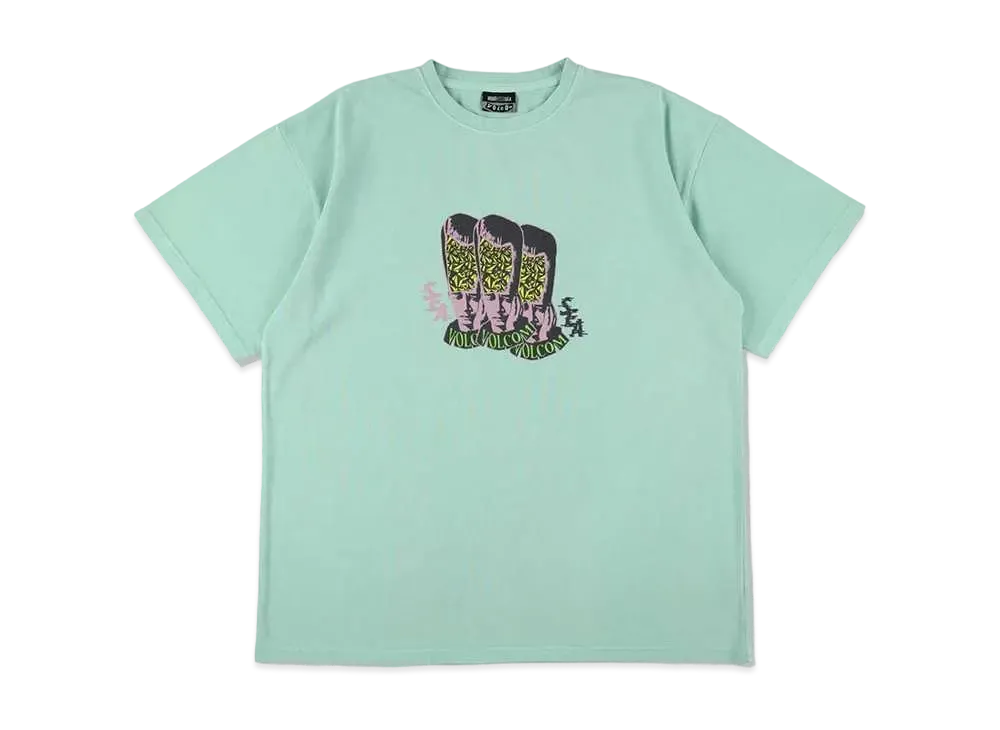 WIND AND SEA x VOLCOM Collaboration S/S Tee (Brain) "Celadon"