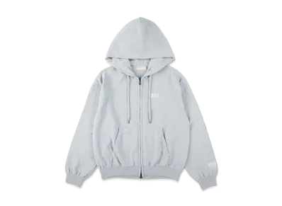 WIND AND SEA Bouclet Zip-Up Hooded Sweatshirt "Sky"
