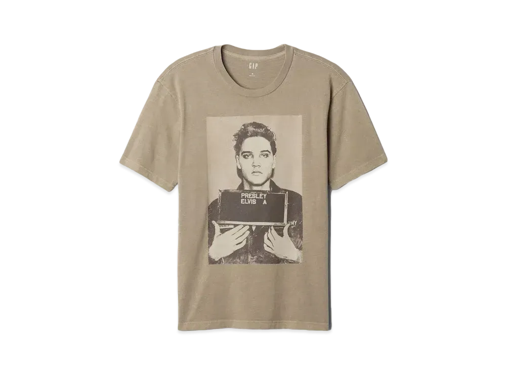 GAP Elvis Presley Graphic T-shirt "Trigger Brown"