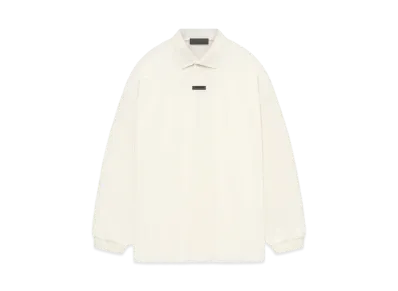 FEAR OF GOD ESSENTIALS Pique Long Sleeve Polo "Shell"