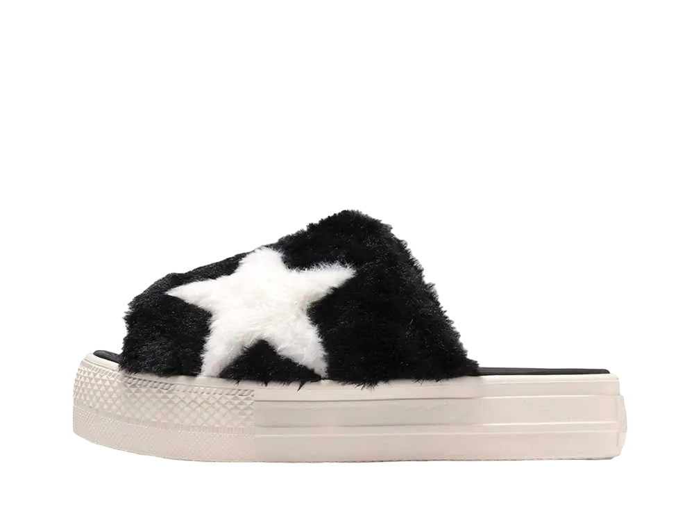 Converse Women's All Star Light PLTS Boa Sandal "Black/White"