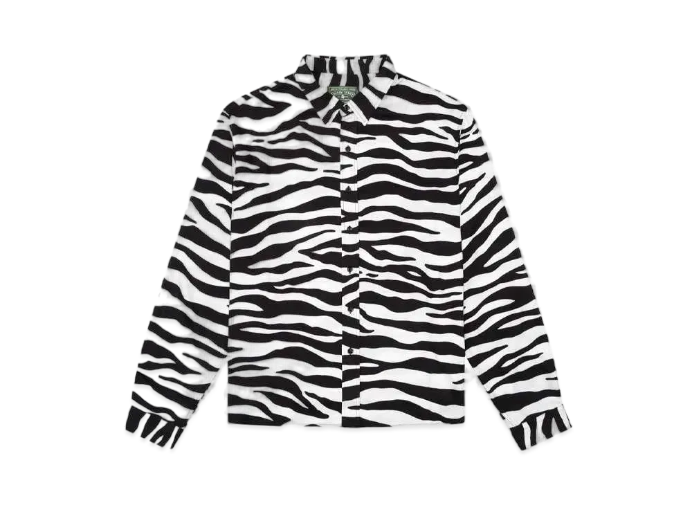 DENIM TEARS Zebra Print Button Up "Multi"