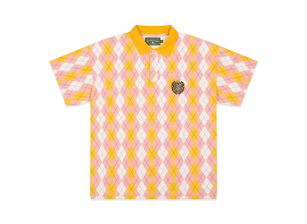 DENIM TEARS Intarsia Polo "Pink"
