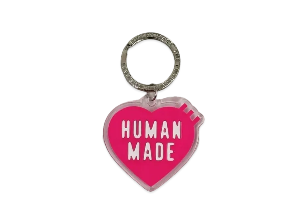HUMAN MADE Heart Keyring "Pink"