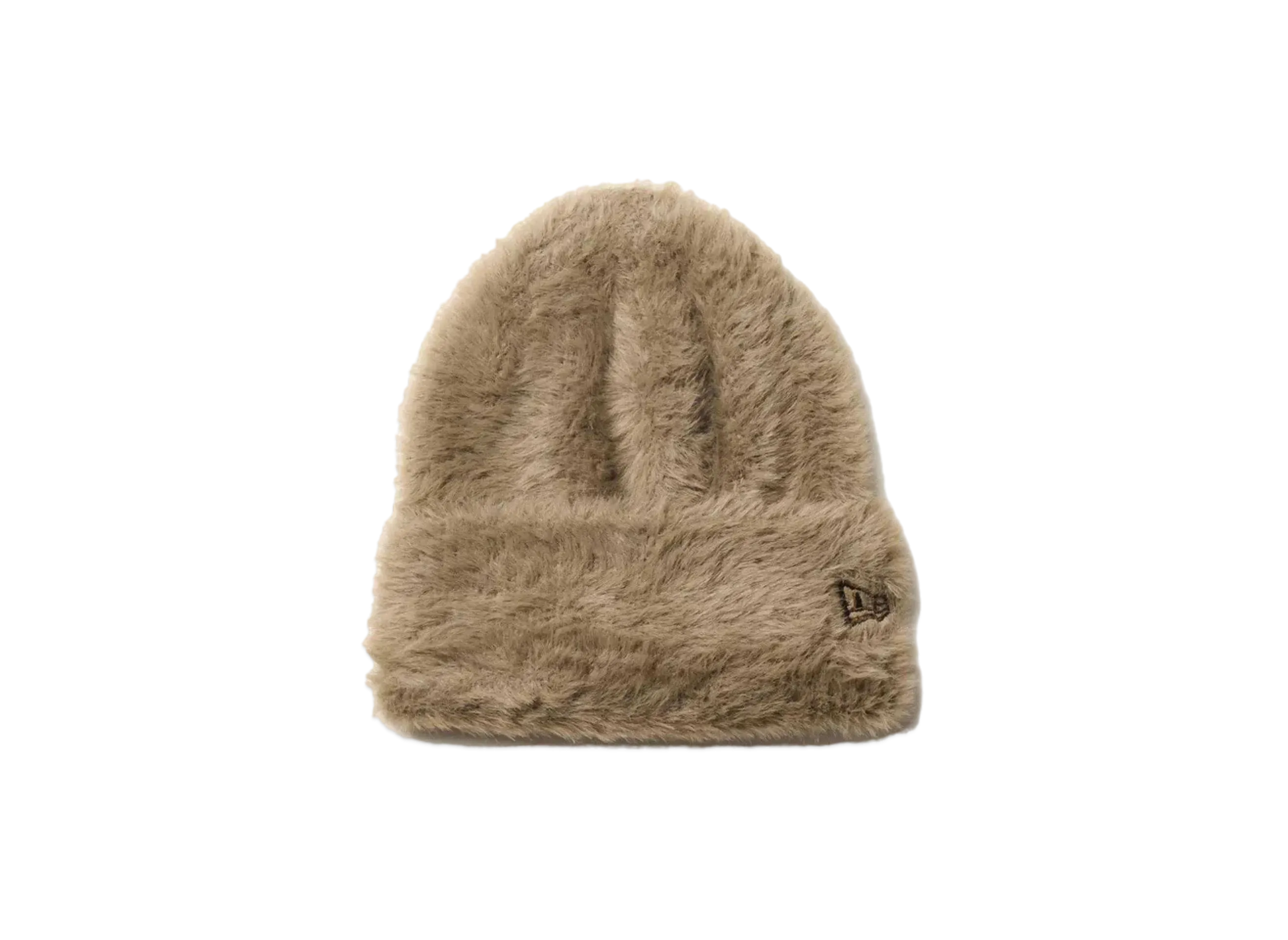 NEW ERA Fluffy and Soft Basic Cuff Knit Shaggy "Brown"