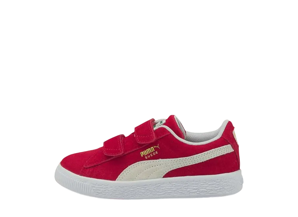 プーマ PS スウェード クラシック21 V "ハイリスクレッド/プーマホワイト" (キッズ)