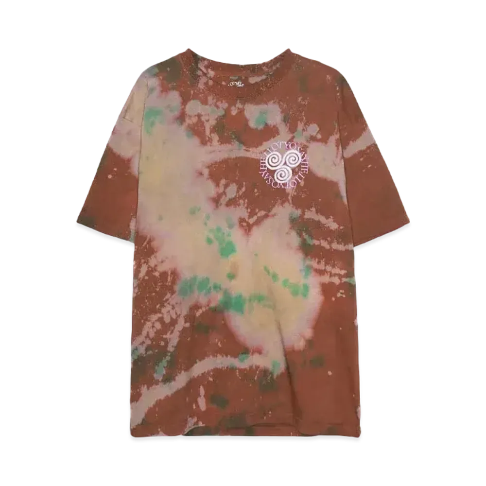 SAYHELLO D.Y.E Slap Logo Tee "COFFEE"