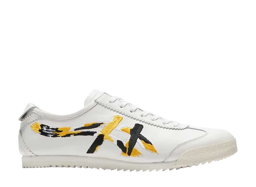 オニツカタイガー ニッポンメイド メキシコ66 デラックス "ホワイト/ビブラントイエロー"