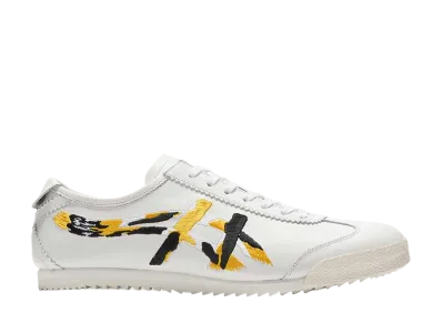 オニツカタイガー ニッポンメイド メキシコ66 デラックス "ホワイト/ビブラントイエロー"