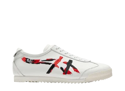 オニツカタイガー ウィメンズ ニッポンメイド メキシコ66 デラックス "ホワイト/クラシックレッド"