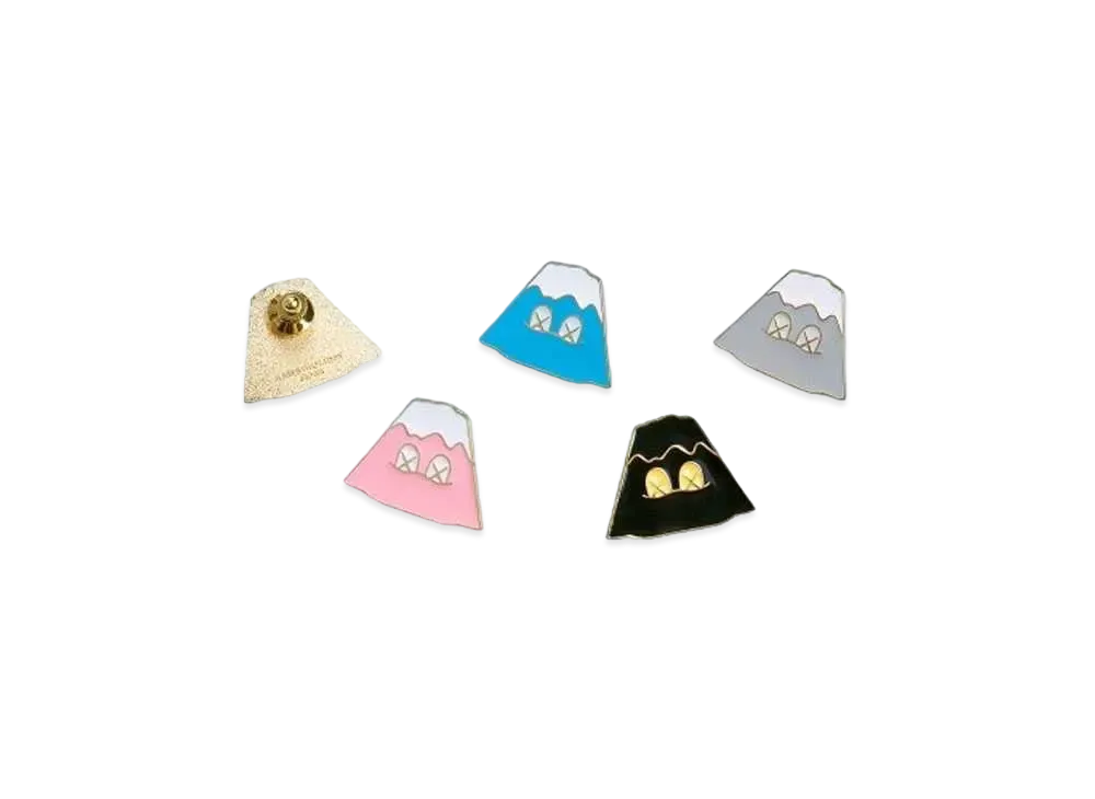KAWS HOLIDAY Japan Mount Fuji Pin Set (Set of 4) "Multi"