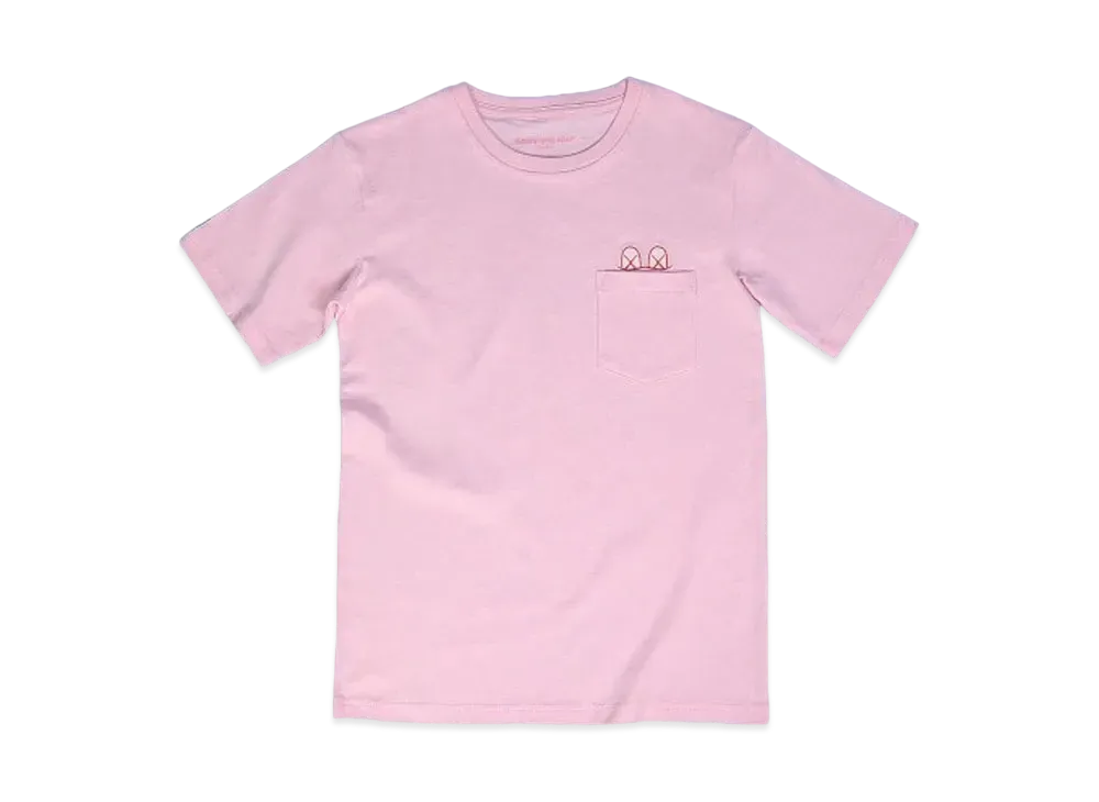 KAWS HOLIDAY Japan Pocket T-Shirt "Pink"