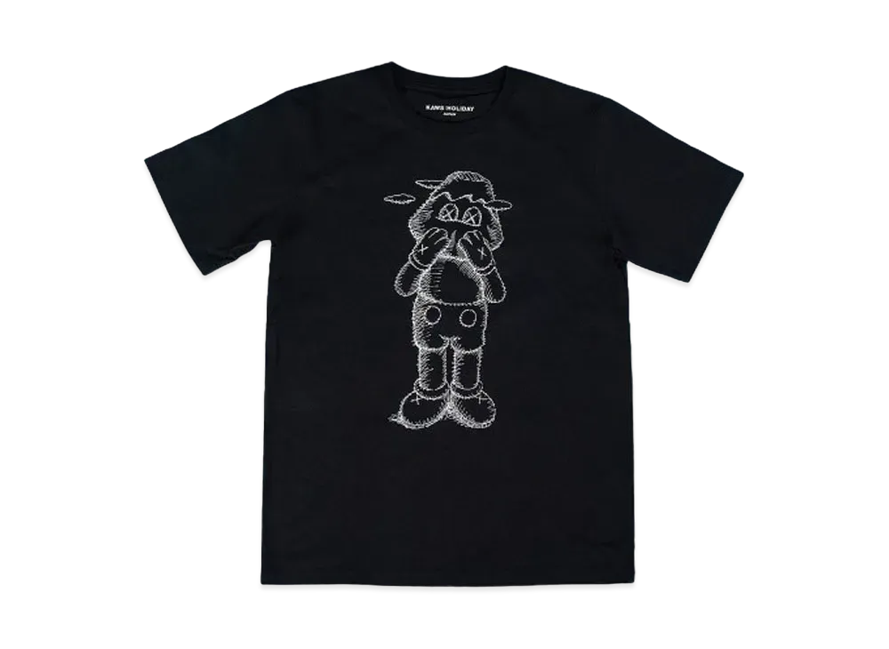 KAWS HOLIDAY Japan Sketch T-Shirt "Black"