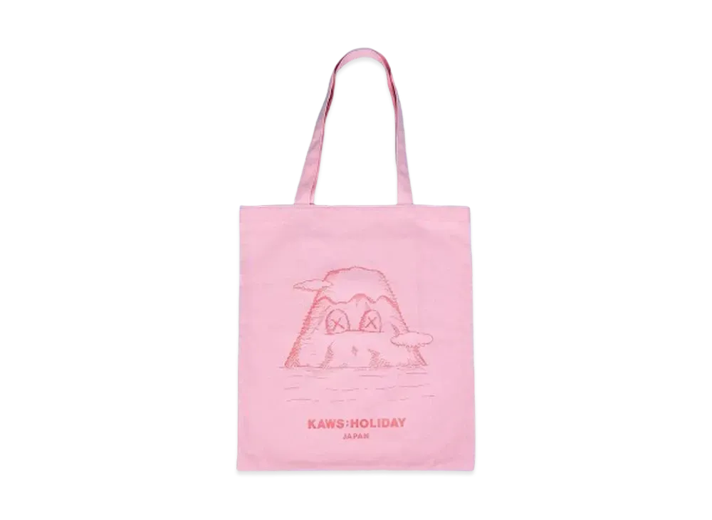 KAWS HOLIDAY Japan Tote Bag "Pink"