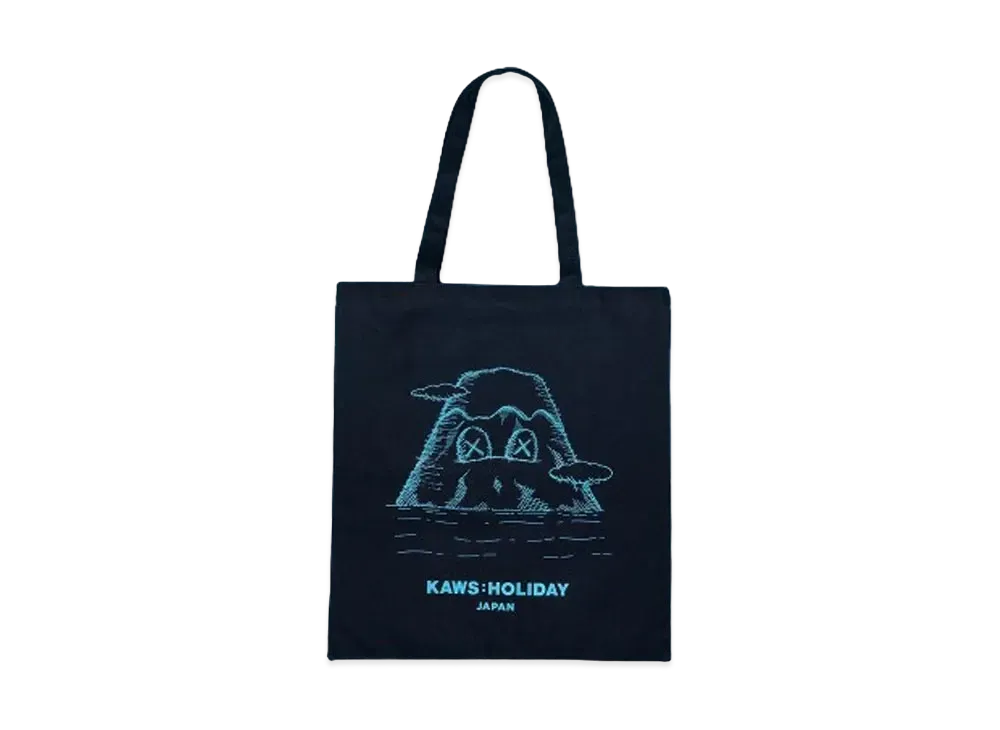 KAWS HOLIDAY Japan Tote Bag "Navy"