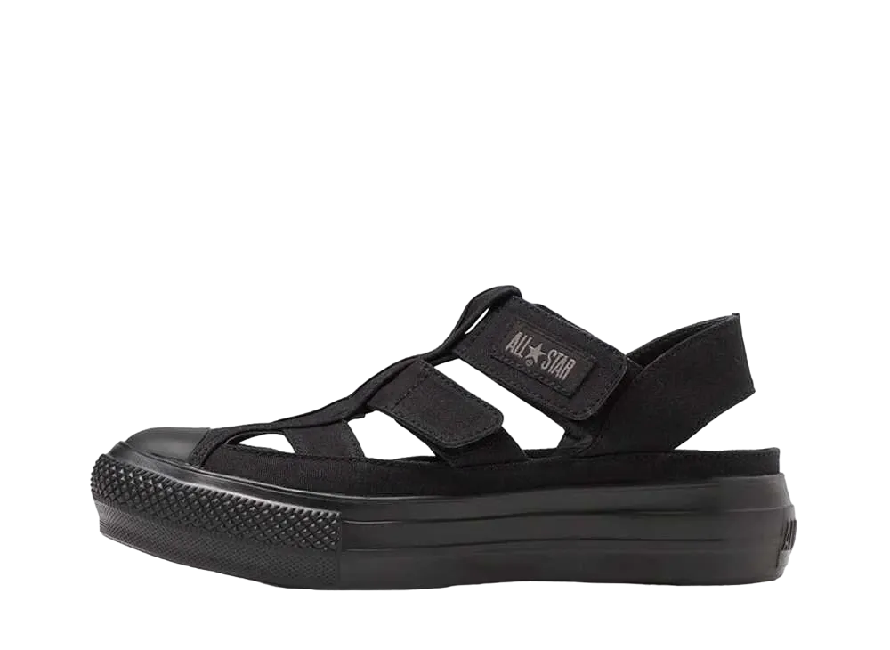 Converse Women's All Star Light PLTS Gladiator MN OX "Black Monochrome"