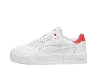 Puma Women's Cali Court Match "Puma White/Tart Cherry"