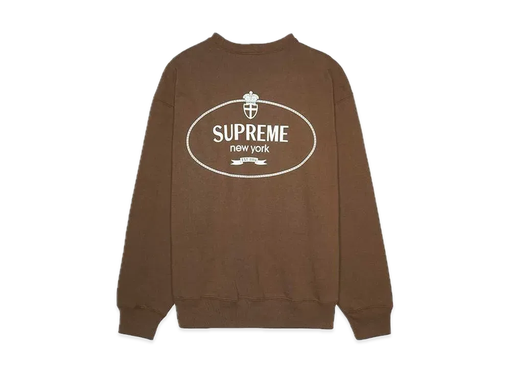 Supreme Crest Crewneck "Brown"