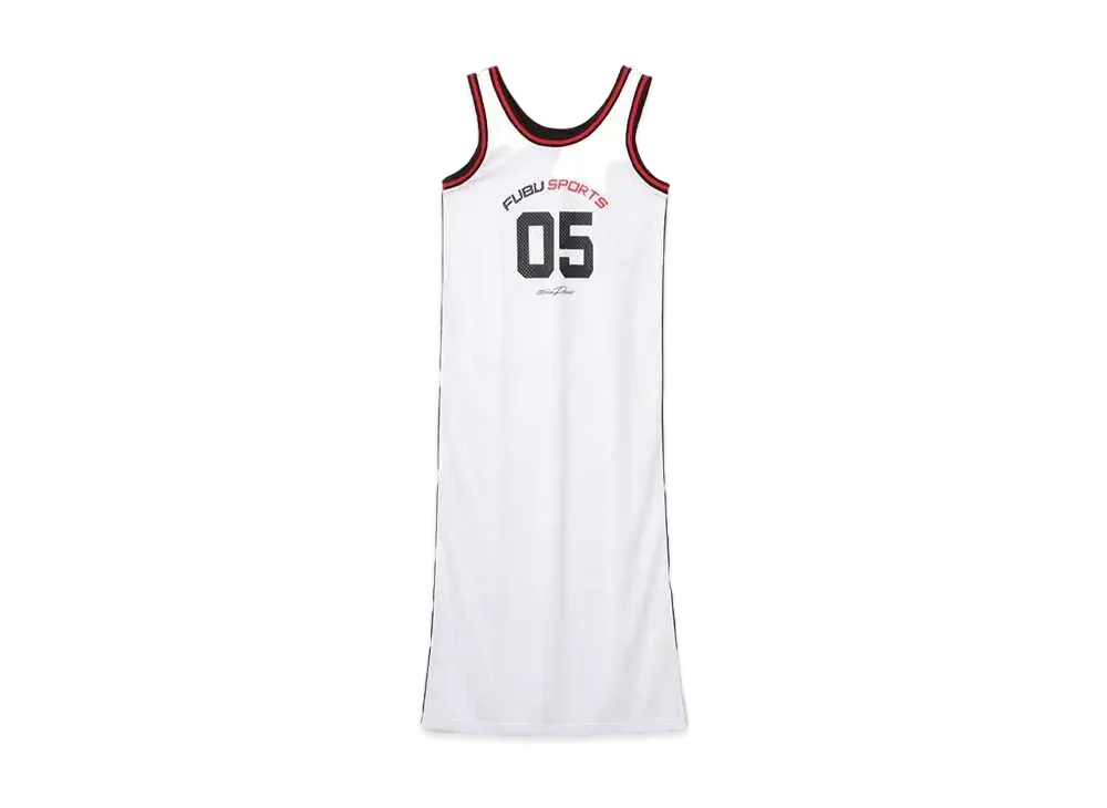 atmos pink x FUBU Mesh Long One-piece "White"