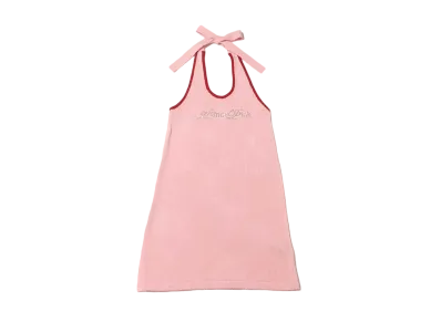 atmos pink Halter Neck Knit Mini Dress "Pink"