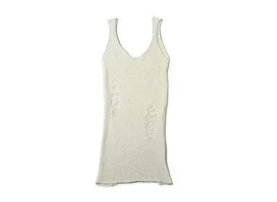 atmos pink Damage Cut Dress "White"