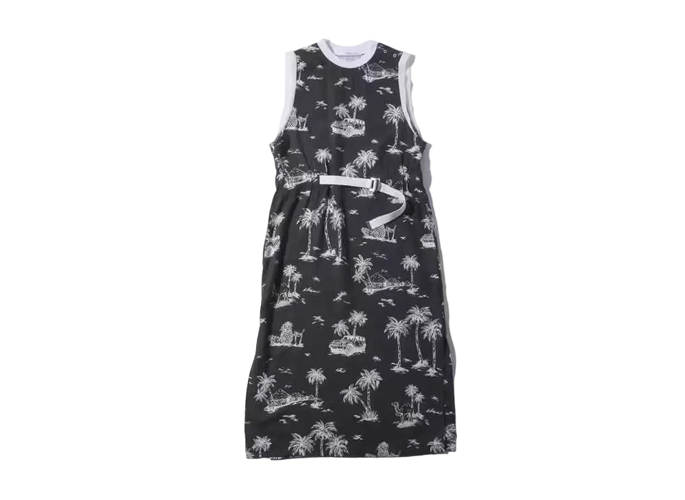 atmos pink Safari Pattern Dress "Black"