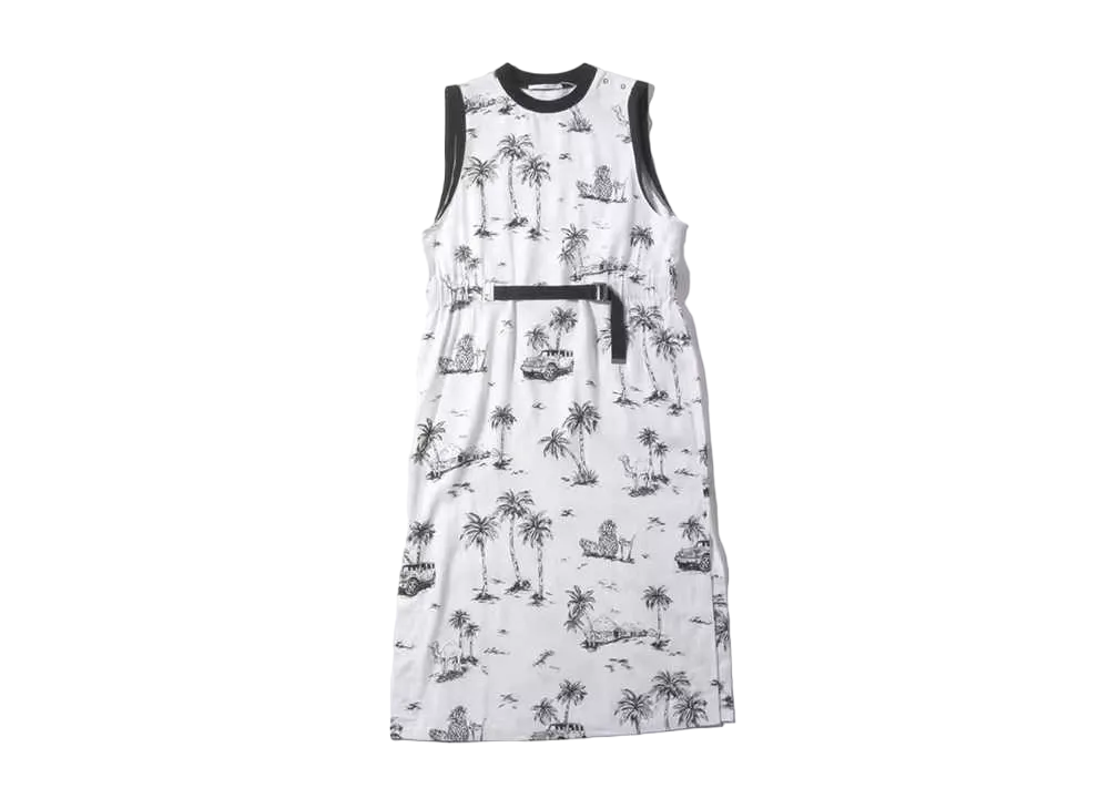 atmos pink Safari Pattern Dress "White"