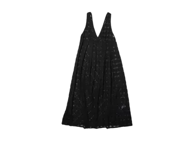 atmos pink Lace Maxi Dress "Black"