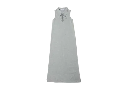 atmos pink Lace-Up Polo Dress "Gray"