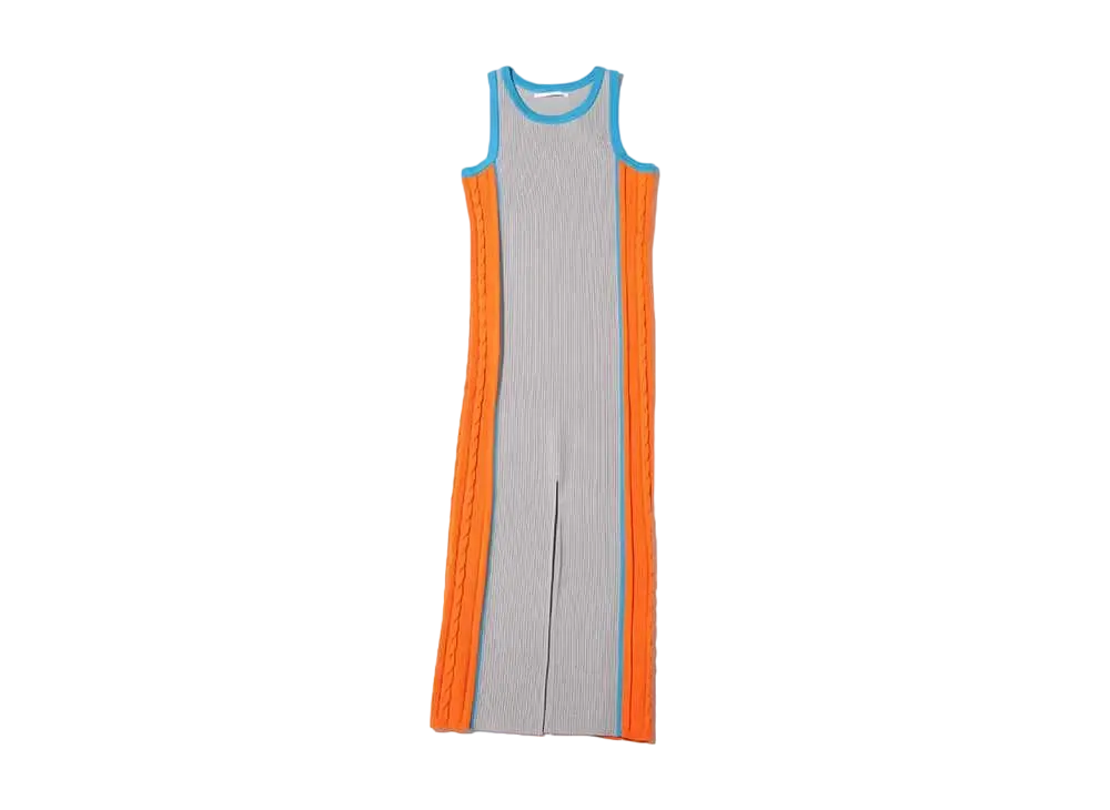 atmos pink Multicolor Long Dress "Gray"