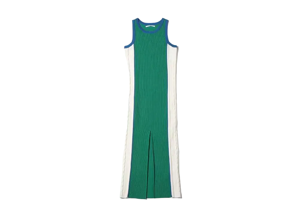 atmos pink Multicolor Long Dress "Green"