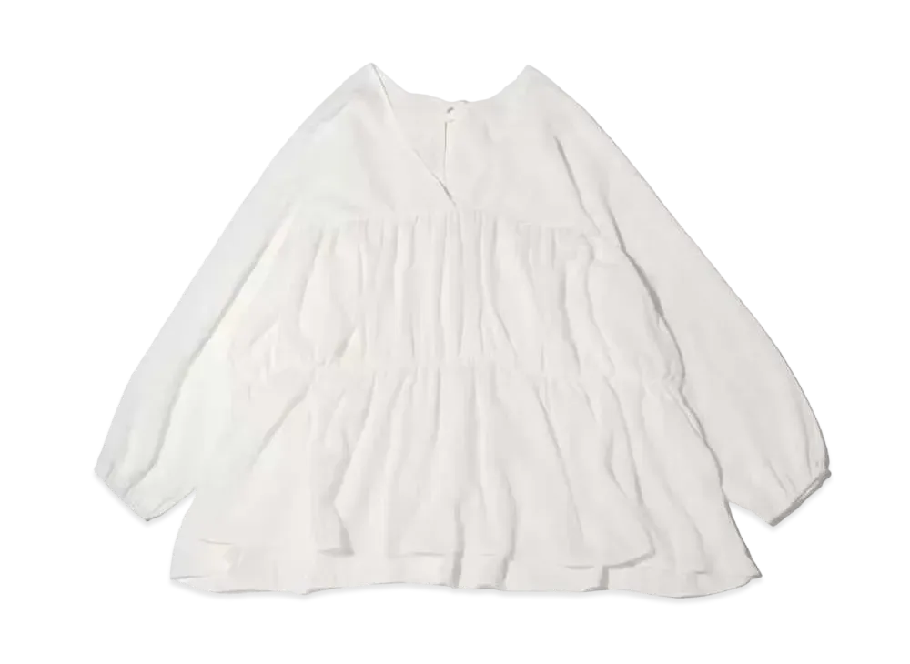 atmos pink V-Neck Mini-Length Dress "White"