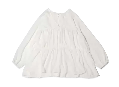 atmos pink V-Neck Mini-Length Dress "White"